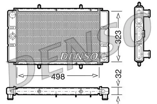 воден радиатор DENSO DRM24010