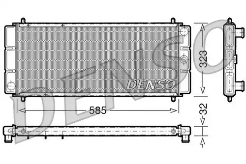 воден радиатор DENSO DRM24011