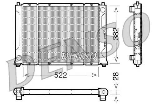 воден радиатор DENSO DRM24012