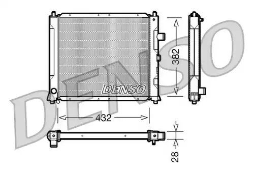 воден радиатор DENSO DRM24013