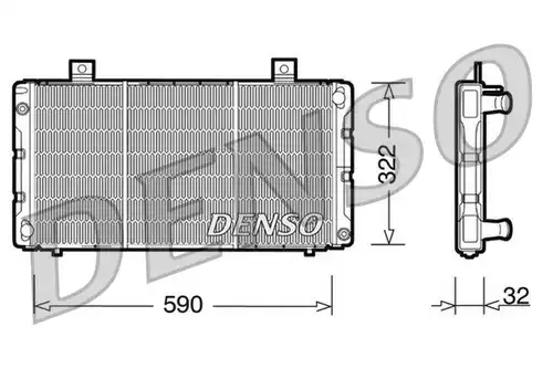 воден радиатор DENSO DRM25003