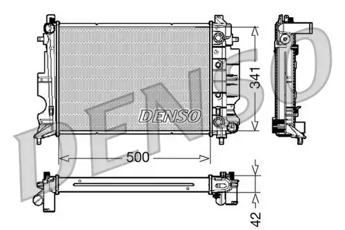 воден радиатор DENSO DRM25012