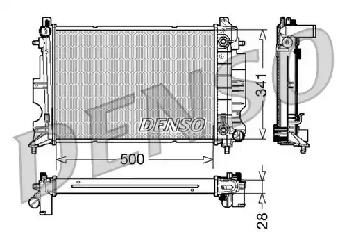 воден радиатор DENSO DRM25013