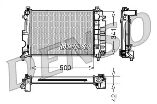 воден радиатор DENSO DRM25014