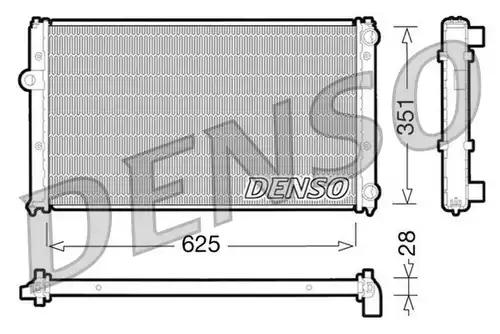 воден радиатор DENSO DRM26001