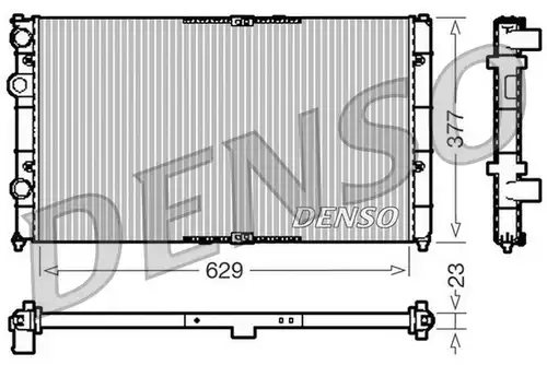 воден радиатор DENSO DRM26040