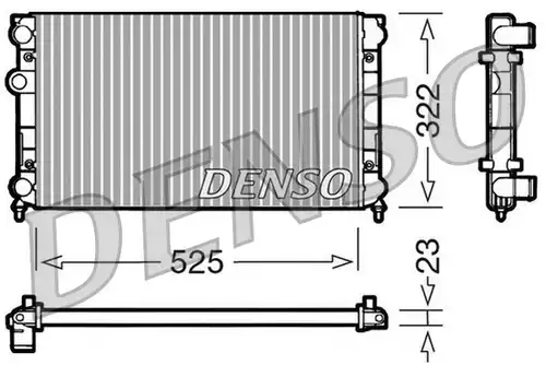 воден радиатор DENSO DRM32005