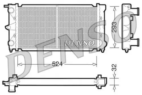 воден радиатор DENSO DRM32020