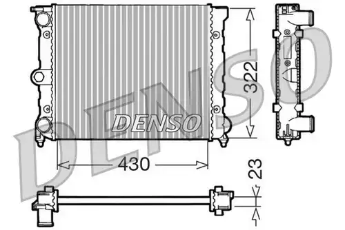 воден радиатор DENSO DRM32022