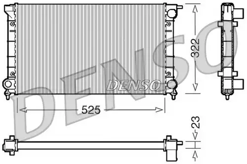воден радиатор DENSO DRM32024