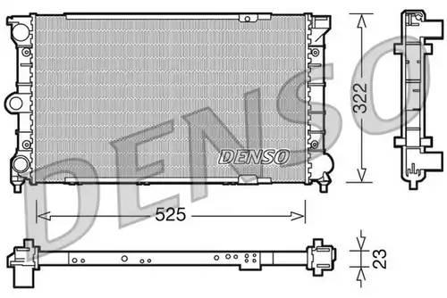 воден радиатор DENSO DRM32031