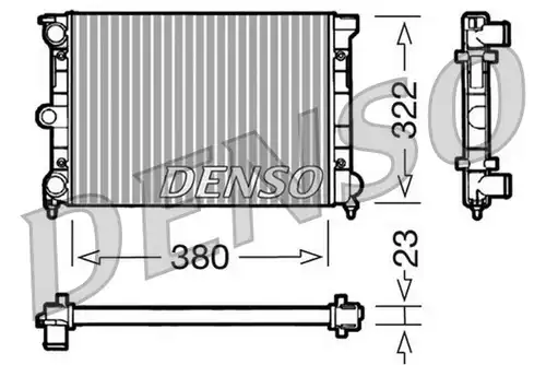 воден радиатор DENSO DRM32032