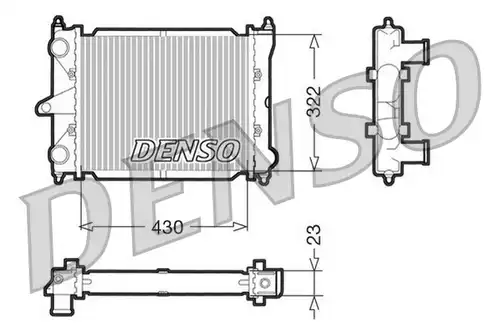 воден радиатор DENSO DRM32033