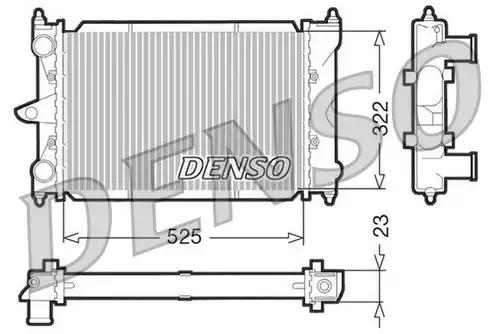 воден радиатор DENSO DRM32034