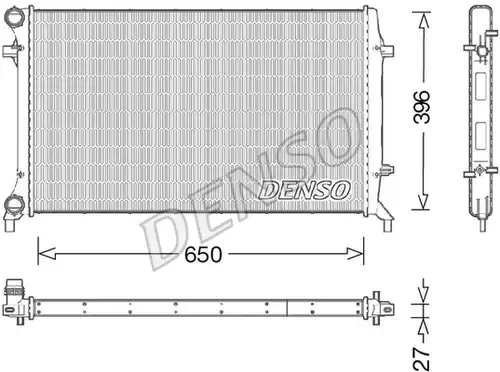 воден радиатор DENSO DRM32045