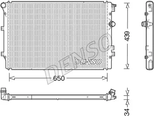 воден радиатор DENSO DRM32046