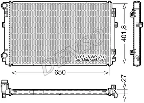 воден радиатор DENSO DRM32048