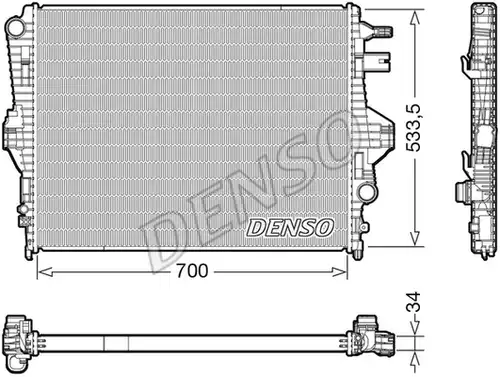 воден радиатор DENSO DRM32050
