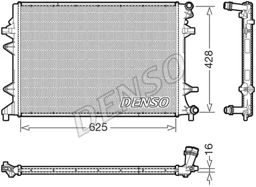 воден радиатор DENSO DRM32054
