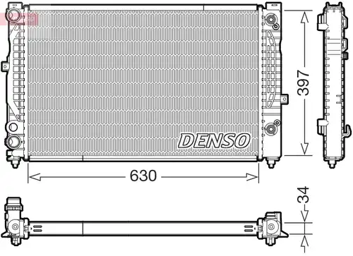 воден радиатор DENSO DRM32056