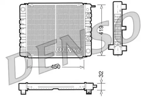 воден радиатор DENSO DRM33002