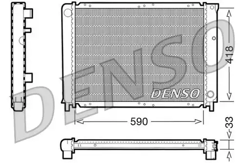 воден радиатор DENSO DRM33031