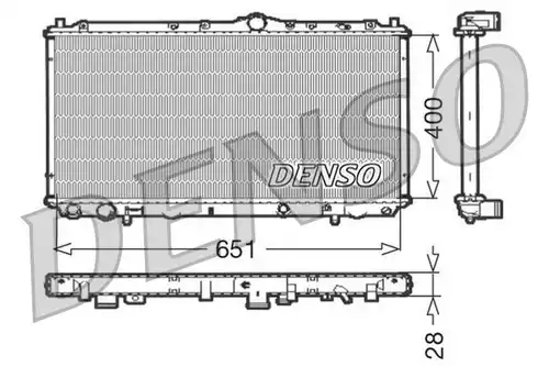 воден радиатор DENSO DRM33060