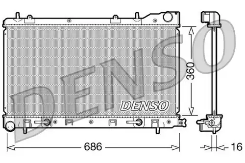 воден радиатор DENSO DRM36001