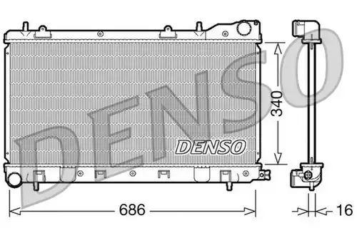 воден радиатор DENSO DRM36003