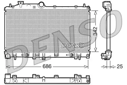 воден радиатор DENSO DRM36005