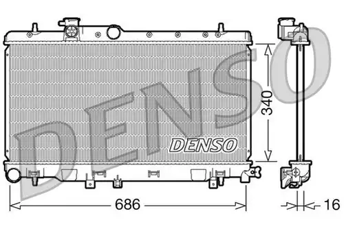 воден радиатор DENSO DRM36006