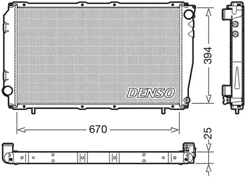 воден радиатор DENSO DRM36016