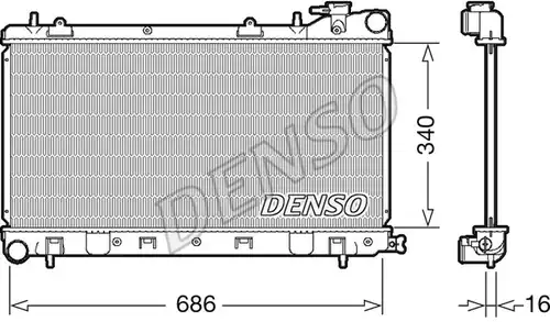 воден радиатор DENSO DRM36017