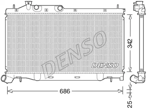 воден радиатор DENSO DRM36023