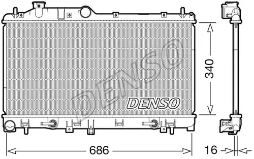 воден радиатор DENSO DRM36024