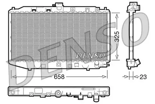 воден радиатор DENSO DRM40002