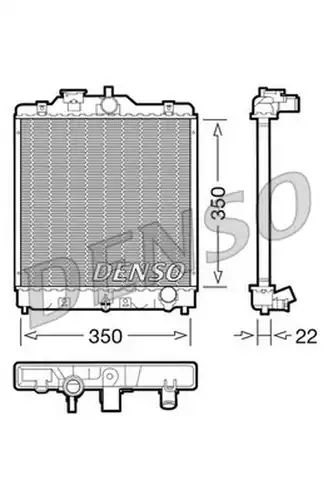 воден радиатор DENSO DRM40003