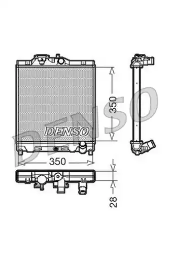 воден радиатор DENSO DRM40004