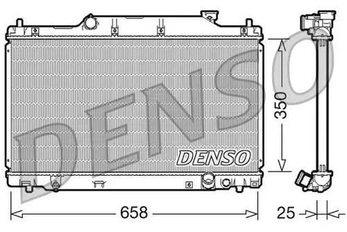 воден радиатор DENSO DRM40007