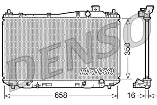 воден радиатор DENSO DRM40008