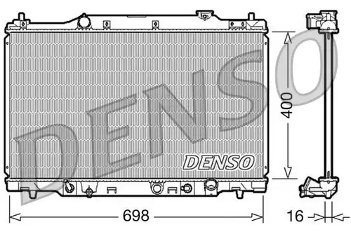 воден радиатор DENSO DRM40016