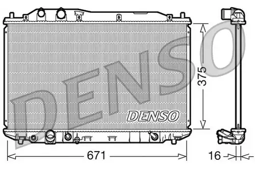 воден радиатор DENSO DRM40018