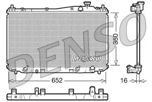 воден радиатор DENSO DRM40019