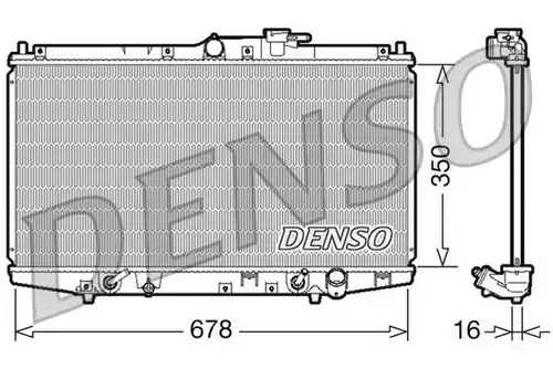 воден радиатор DENSO DRM40020
