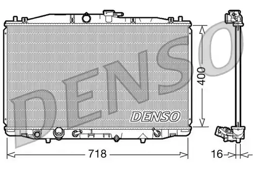 воден радиатор DENSO DRM40023