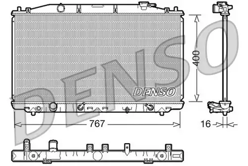 воден радиатор DENSO DRM40025