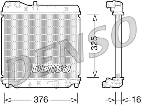 воден радиатор DENSO DRM40026