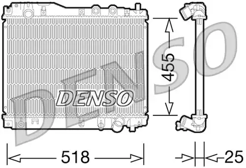 воден радиатор DENSO DRM40027