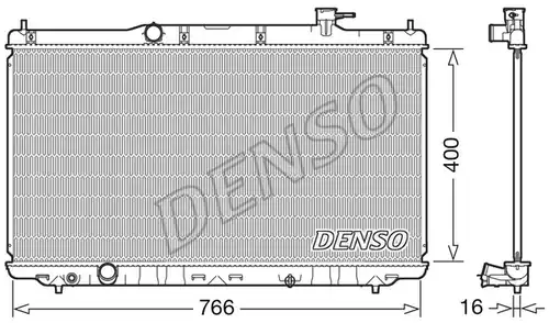 воден радиатор DENSO DRM40038