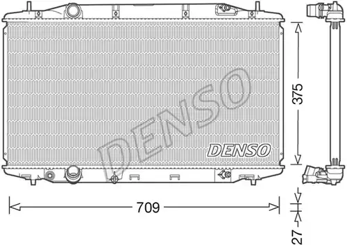 воден радиатор DENSO DRM40041